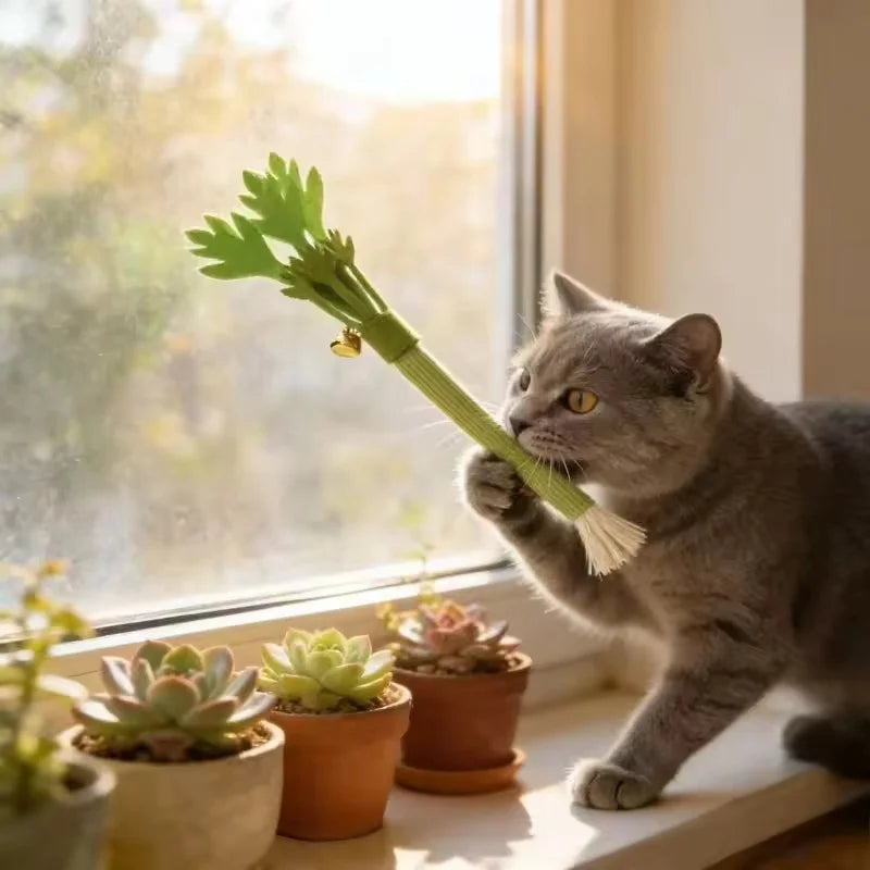 Catnip Molar Stick — Dental Chew Toy for Cats